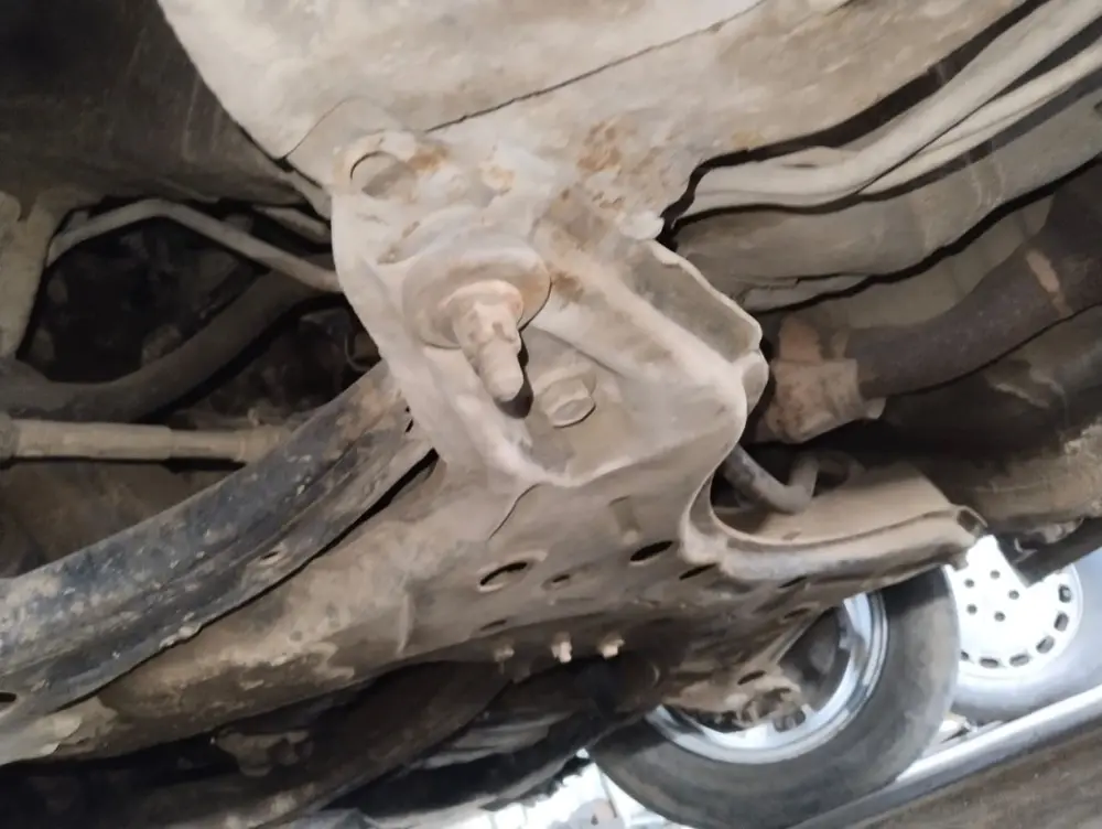 Underbody rust on a Corolla that looked clean from above